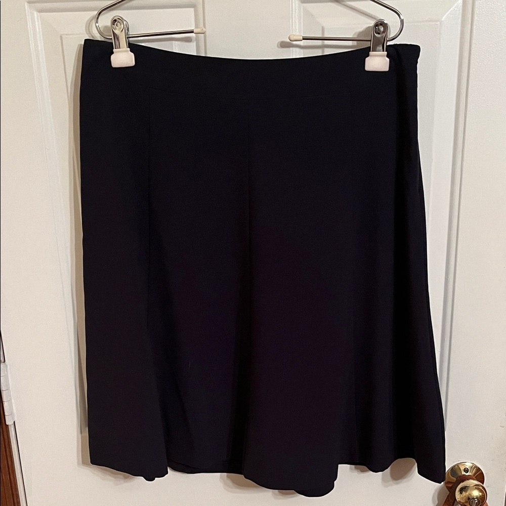 Chic dark navy blue skirt A-Line Women's Skirt, lined